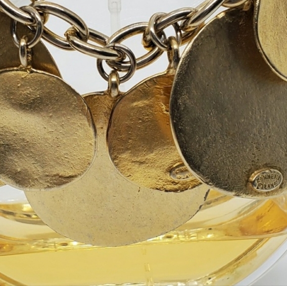 Vintage Kenneth Jay Lane Signed Rare Charm Bracelet - Picture 2 of 7